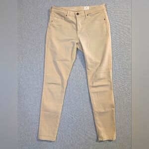 AG Adriano Goldschmied The Legging Ankle Pants Women's 28R Tan Super Skinny